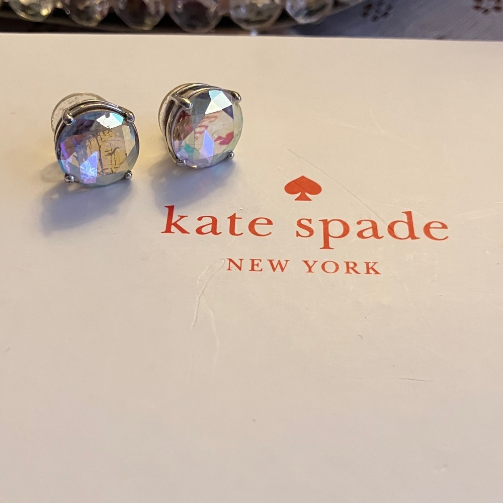 Kate Spade Iridescent Crystal Stud Earrings